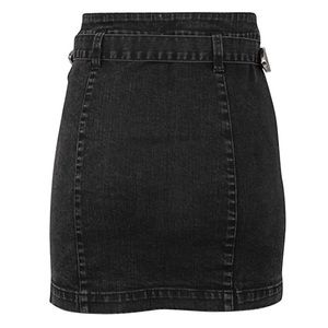 Western Buckle Mini Skirt - Navy main image 0